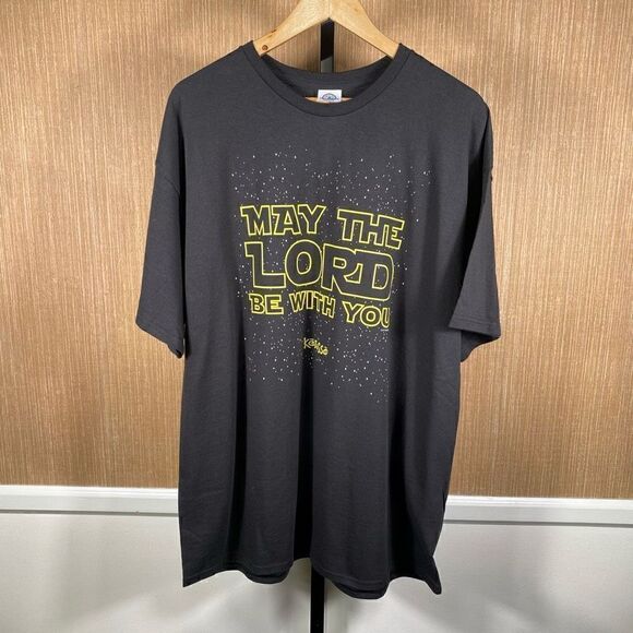 Delta Mens 2014 Kerusso May The Lord Be With You Graphic T-Shirt Black 2XL - Picture 1 of 6